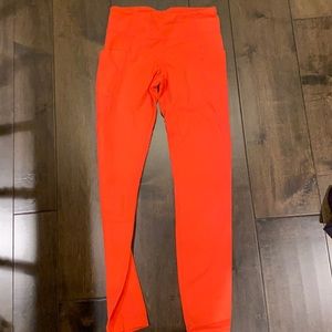 coral athleta girl leggings size kids large/12